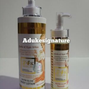 24k gold nutri glow lotion and serum