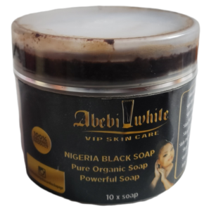 abebi white Vip skincare black soap 10x customized whitening black soap