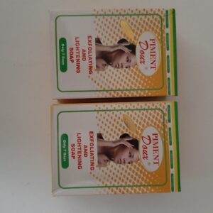 2 packs :piment doux  exfoliating & lightening soap