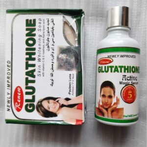 Newly improved Glutathione whitening soap & serum with alpha lipoic acid+ vitamins