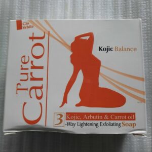Pure Carrot  kojic balance 3way lightening exfoliating soap