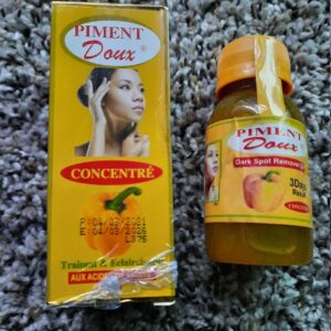 2 in 1 dark spot removal set: piment doux serum and piment doux dark spots removal oil