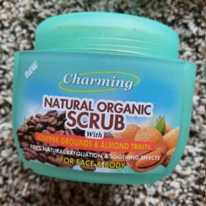 Charming coffee grounds and almond natural organic scrub.300g