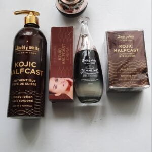 5 in 1 abebi white kojic half cast set