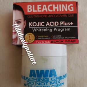 Awa lightening cream, kojic acid plus bar