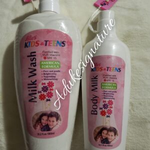 2 in 1 lilies kids teens milk wash, lotion