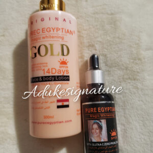 Egyptian gold lotion, gluta a- c serum