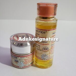Golden face cleanser, face cream