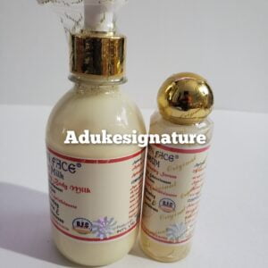 Golden face beauty body milk and serum