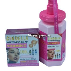 cindella vitamin c whitening lotion, soap